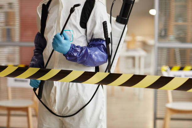 Professional Sewage Cleanup technician working in North Palm Springs, CA